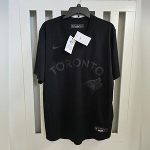 New Nike Toronto Blue Jays Vladimir Guerrero Pitch Black Fashion Pullover Jersey